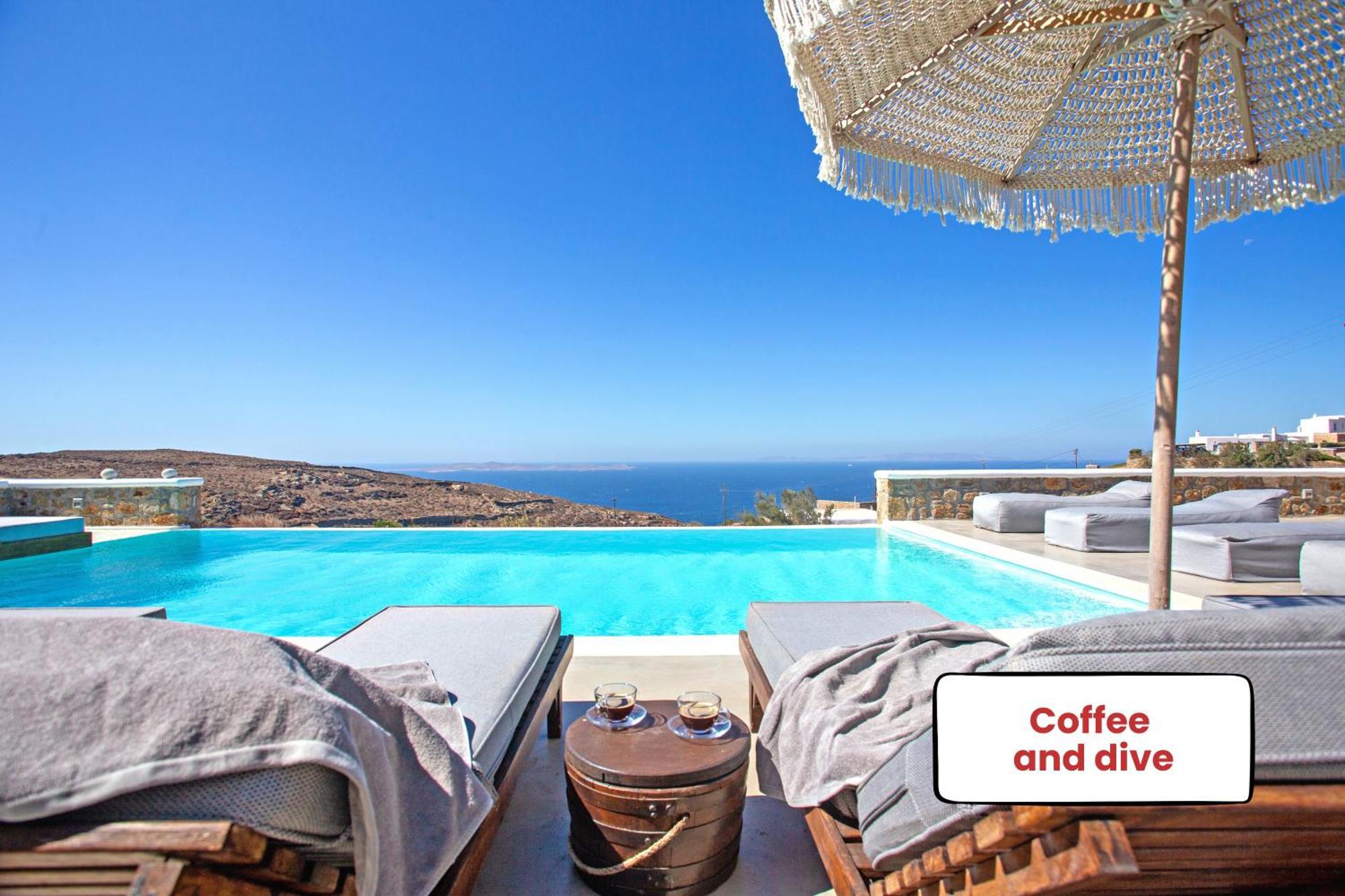 Villa Panamera Mykonos, Private Heaven, Supreme View! Fanari  Екстер'єр фото