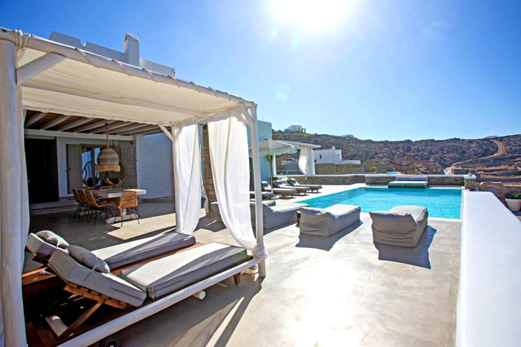 Villa Panamera Mykonos, Private Heaven, Supreme View! Fanari  Екстер'єр фото