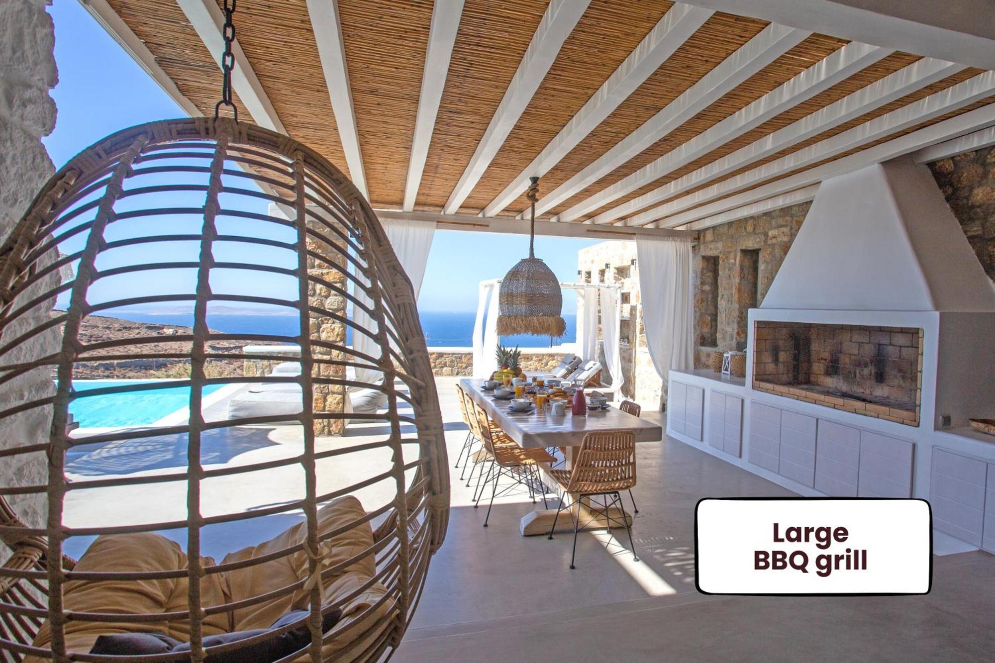 Villa Panamera Mykonos, Private Heaven, Supreme View! Fanari  Екстер'єр фото